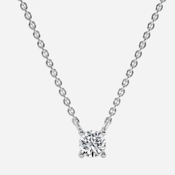 Spotlight Round Solitaire Diamond Pendant