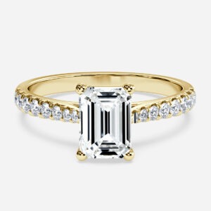 garava classic emerald cut solitaire ring