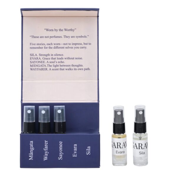 GARAVA Discovery Pack - 5 Fragrances - 3 ml each Combo set